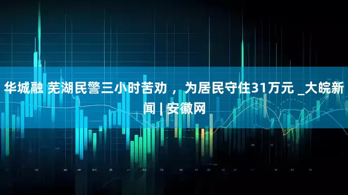 华城融 芜湖民警三小时苦劝 ，为居民守住31万元 _大皖新闻 | 安徽网
